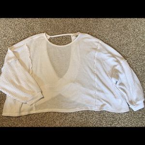 Free People (WHITE) long sleeve top